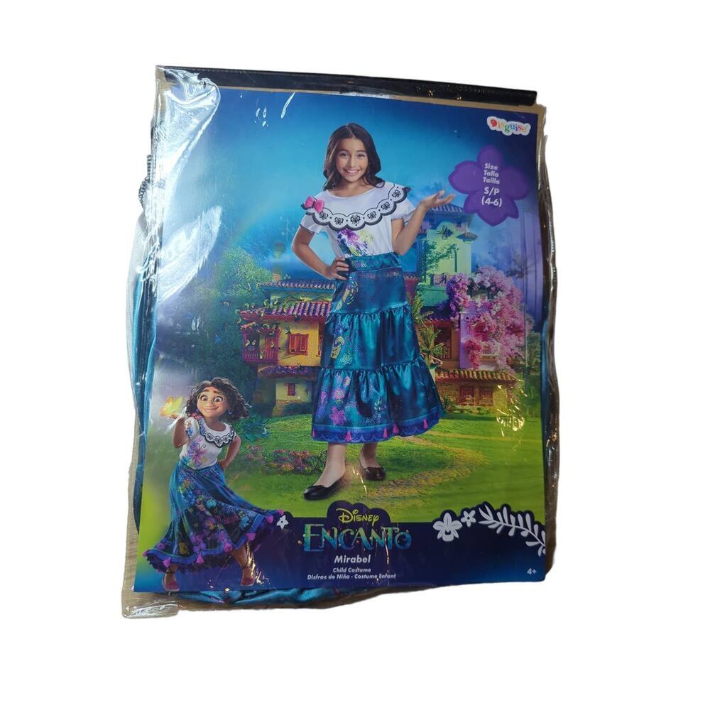 Disney Encanto Mirabel Classic Child Costume DRESS UP 4-6 BRAND NEW